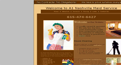 Desktop Screenshot of a1nashvillemaidservice.com